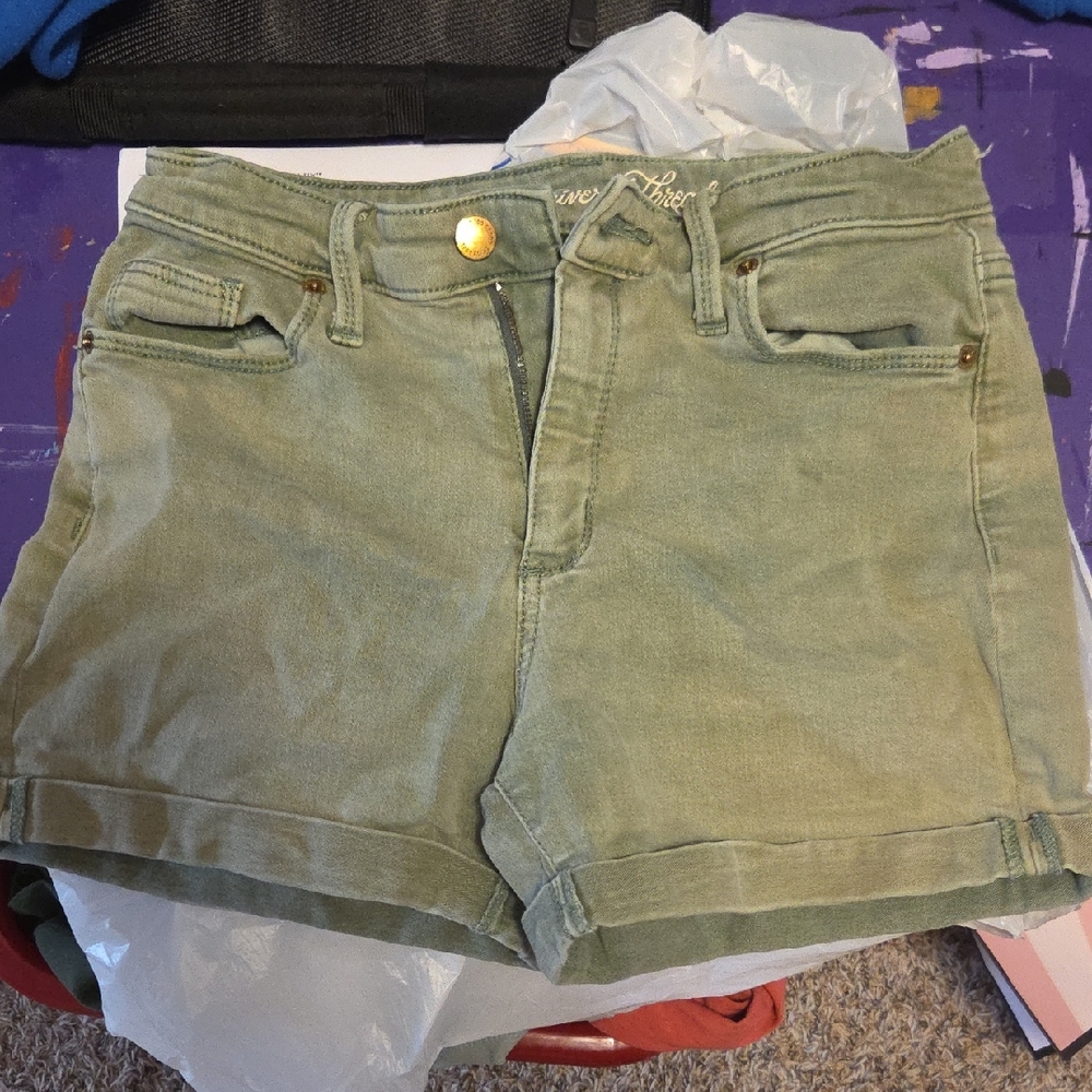 Universal Thread Olive Green Jean Shorts